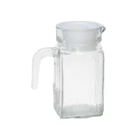 Glazen schenkkan met deksel 0.5 liter               